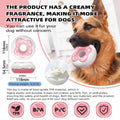 Squeaky Donut Dog Chew Toy for Teeth Cleaning - Brown and Tan - view 5