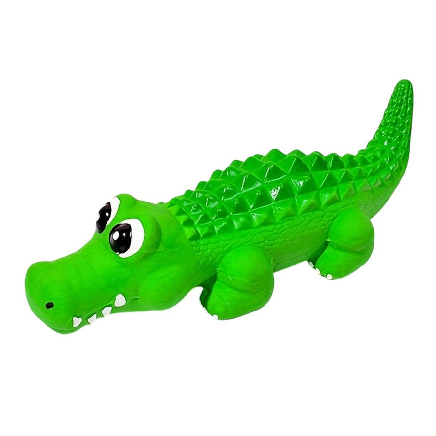 Squeaky Latex Crocodile Dog Chew Toy - Large (32 cm Long)