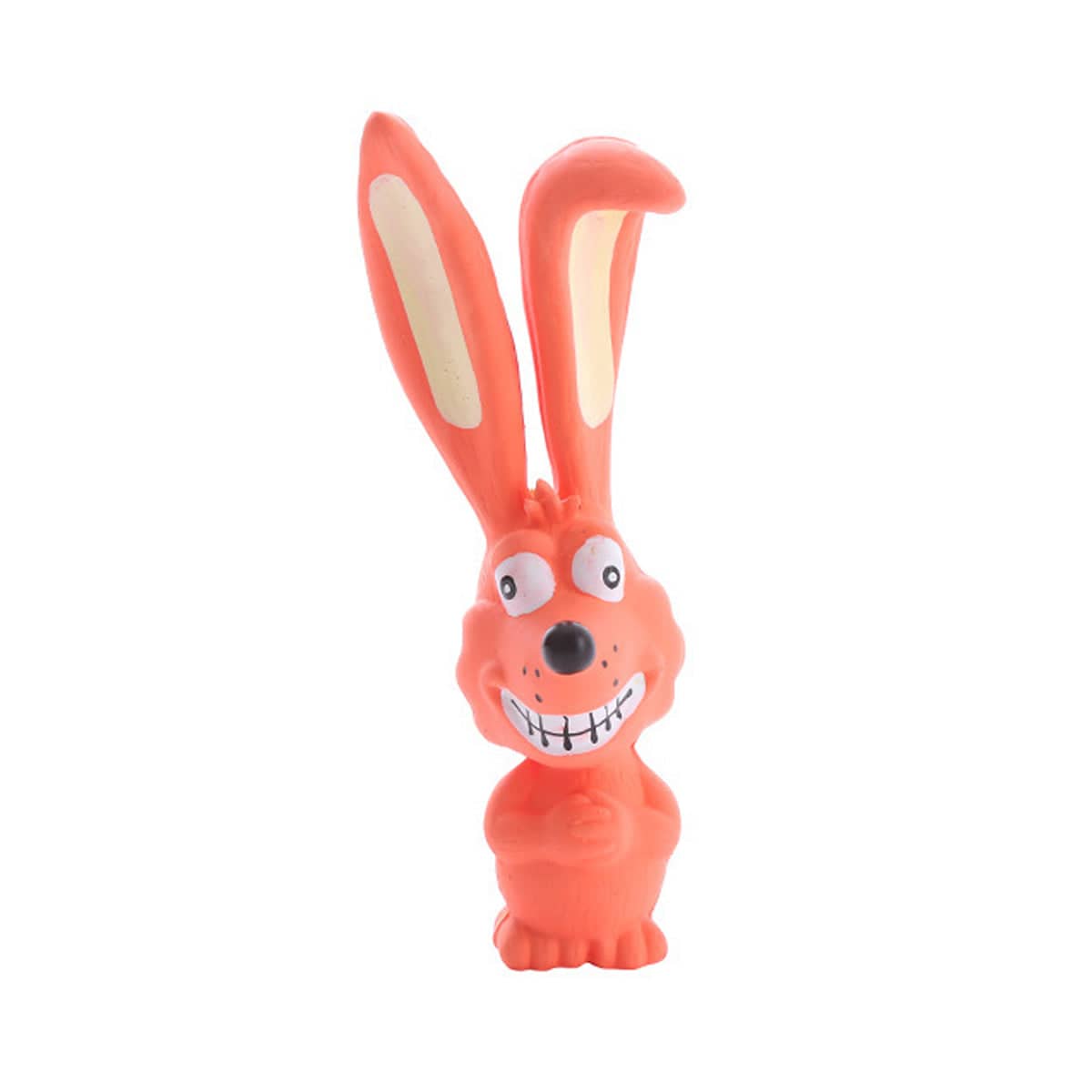 Squeaky Latex Dog Chew Toy - Orange Long-Eared Animal