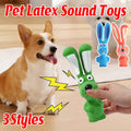 Squeaky Latex Dog Chew Toy - Orange Long-Eared Animal - view 2