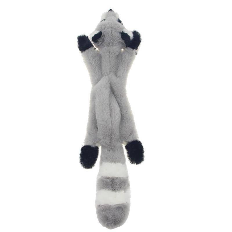 Squeaky Plush Dog Toy, 45 cm - Raccoon