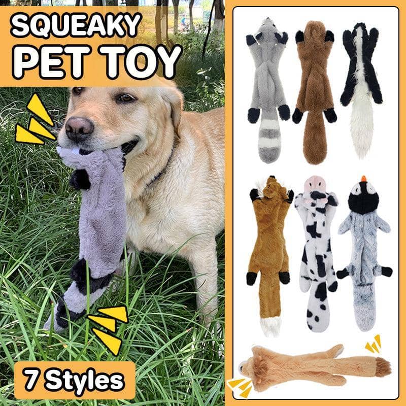 Squeaky Plush Dog Toy, 45 cm - Raccoon - view 2