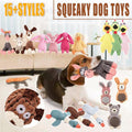 Squeaky Plush Dog Toy with Rope and Crinkle for Puppies - Dark Goose - view 2