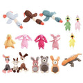 Squeaky Plush Dog Toy with Rope and Crinkle for Puppies - Rose Red Rabbit - view 3