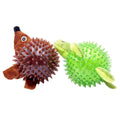 Squeaky Spiky Dog Toy Ball - Green Turtle - view 3