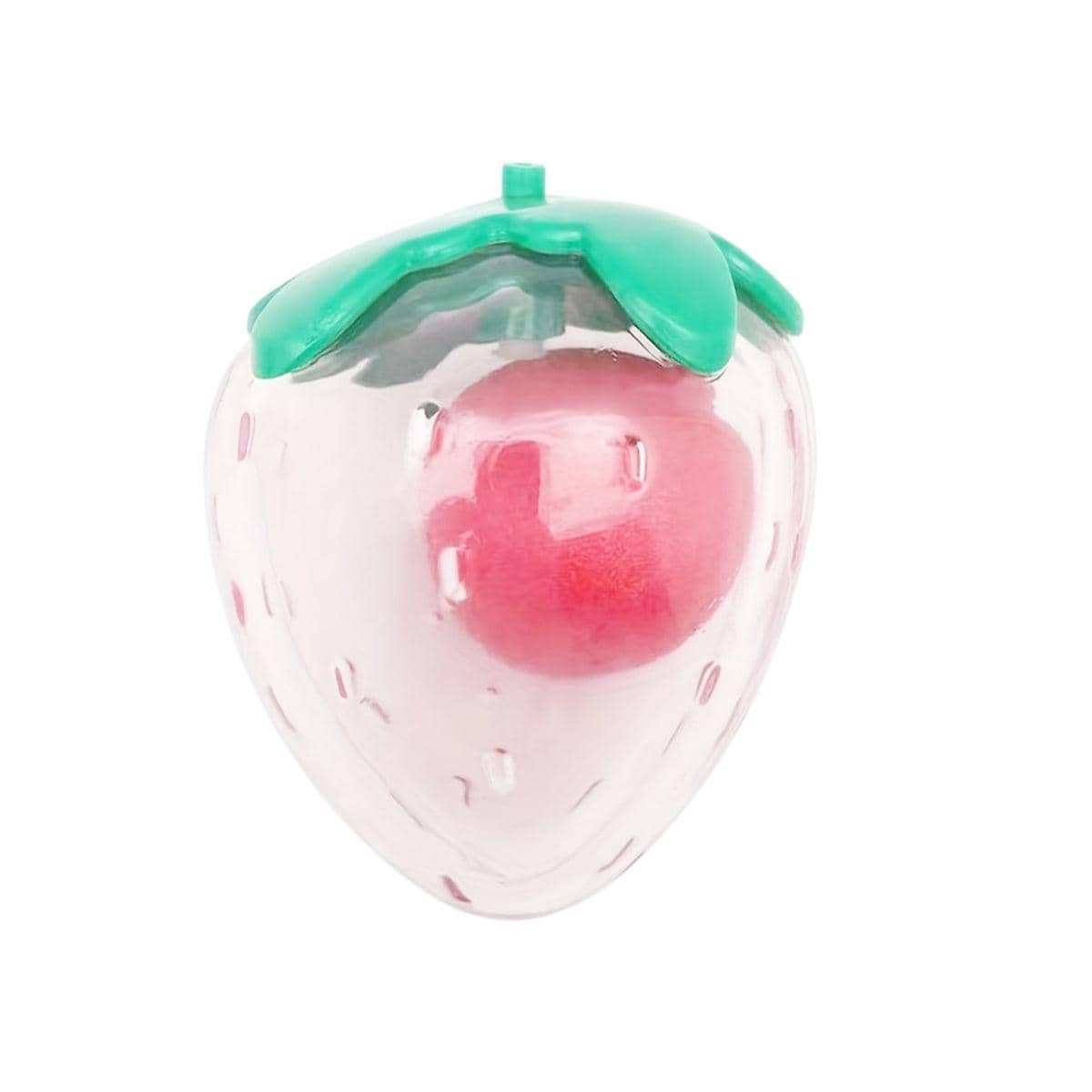 Squeaky Strawberry Shaped Dog Chew Ball Interactive Toy for Dogs of All Sizes - view 2