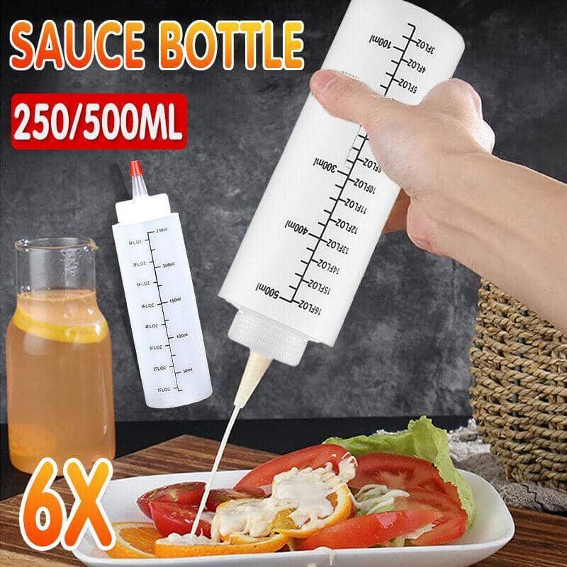 Squeeze Condiment Bottles, 500 ml - Set of 6 - view 2