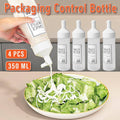 Squeeze Sauce Bottles 350 ml, Pack of 4 Controlled Dispensing Jam Jars