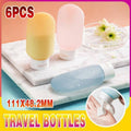 Squeeze Travel Bottles for Shampoo and Lotion, Pack of 6