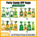 St Patrick's Day Goodie Bags - Green Hat and Horseshoe Designs, Pack of 150 - view 2