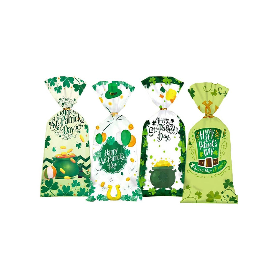 St Patrick's Day Goodie Bags - Pot of Gold and Shamrock Designs, Pack of 150