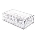 Stackable 18 Egg Storage Box Drawer for Fridge and Kitchen - Clear - view 2