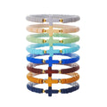 Stackable Cross Bead Bracelet Set - Pack of 8