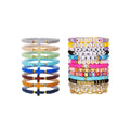 Stackable Cross Bead Bracelet Set - Pack of 8 - view 3