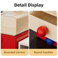 Stackable Desktop Organiser Drawer Set with Round Handles, Pack of 3 - view 5