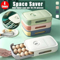 Stackable Drawer Style Egg Storage Box - White - view 2