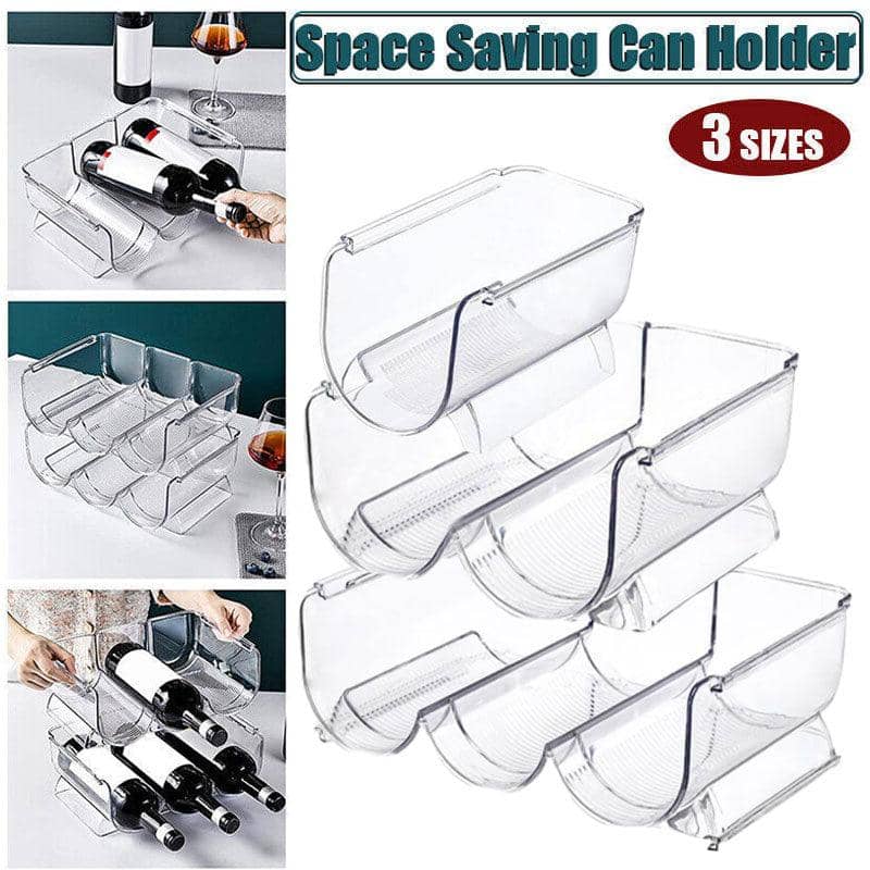 Stackable Fridge Organiser Bottle Rack - 1 Grid - view 2