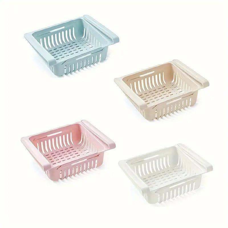 Stackable Fridge Storage Baskets with Drawers, Pack of 4 - view 2