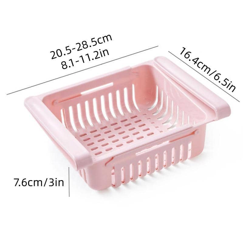 Stackable Fridge Storage Baskets with Drawers, Pack of 4 - view 3