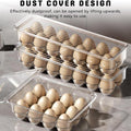 Stackable Refrigerator Egg Storage Box with Lid, Holds 14 Eggs - view 4
