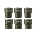 Stackable Stainless Steel Camping Cups 300ml, Set of 6 - Army Green - view 2