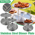 Stainless Steel 2 Tier Dessert Display Stand Set of 2 for Parties