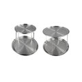 Stainless Steel 2 Tier Dessert Display Stand Set of 2 for Parties - view 2