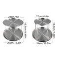 Stainless Steel 2 Tier Dessert Display Stand Set of 2 for Parties - view 3