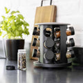 Stainless Steel 9 Jar Spice Rack Set with Seasoning Jars - view 4