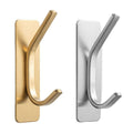 Stainless Steel Adhesive Hooks, Pack of 4 - Silver - view 3