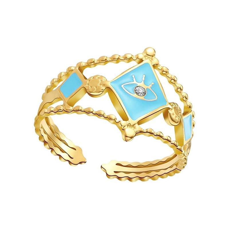 Stainless Steel Adjustable Stacking Ring for Women - Model 1