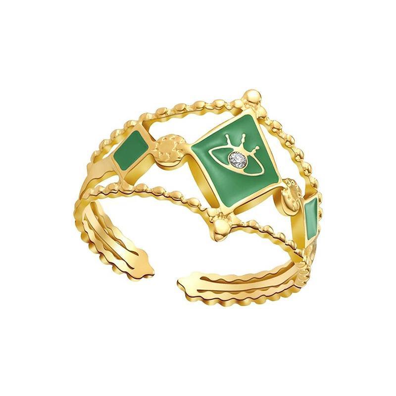 Stainless Steel Adjustable Stacking Ring for Women - Model 4