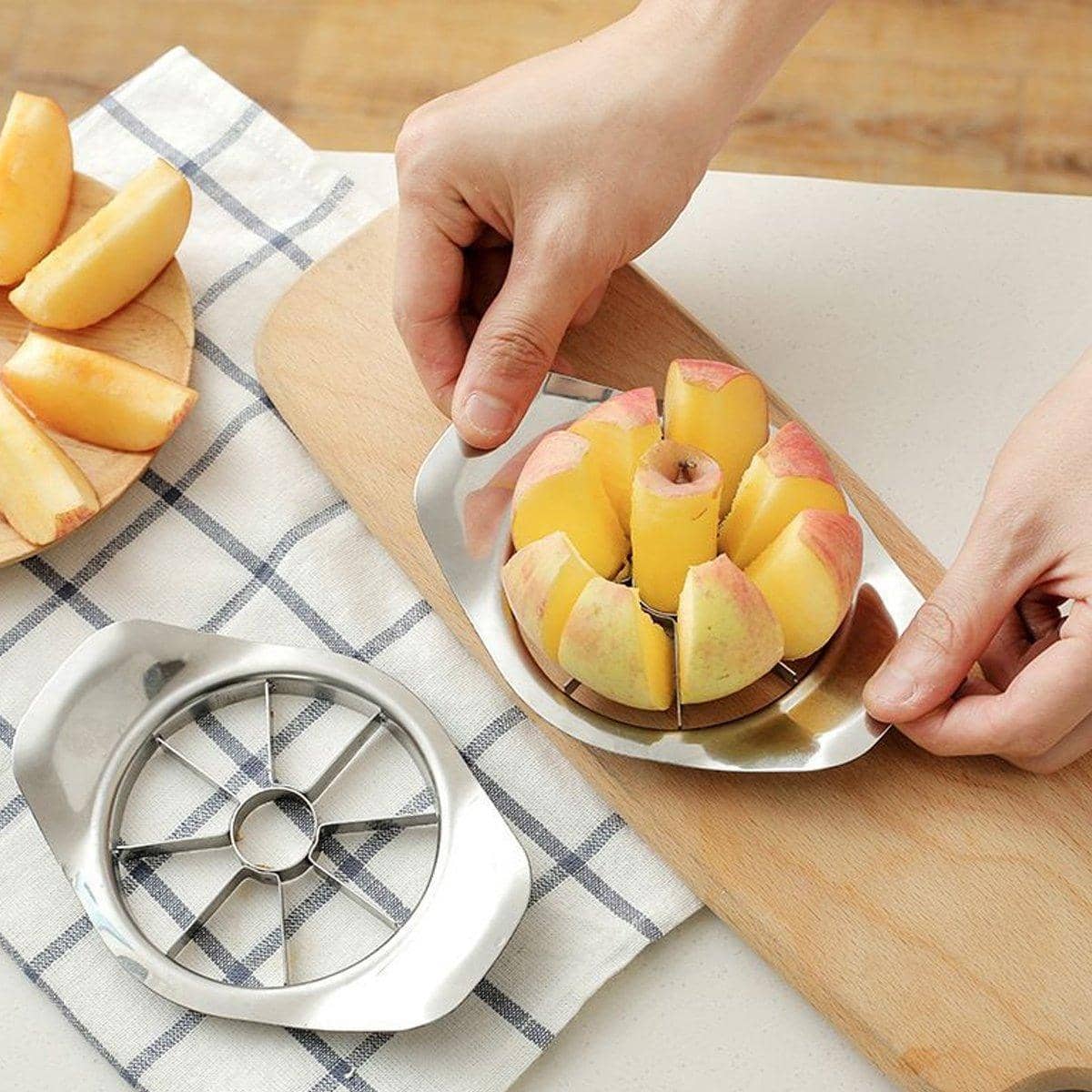 Stainless Steel Apple Corer and Fruit Slicer - Single - view 3