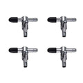 Stainless Steel Aquarium Air Pump Splitter Valve - 1 Outlet, Pack of 4