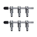 Stainless Steel Aquarium Air Pump Splitter Valve - 3 Outlets, Pack of 2