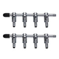 Stainless Steel Aquarium Air Pump Splitter Valve - 4 Outlets, Pack of 2