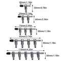 Stainless Steel Aquarium Air Pump Splitter Valve - 4 Outlets, Pack of 2 - view 4