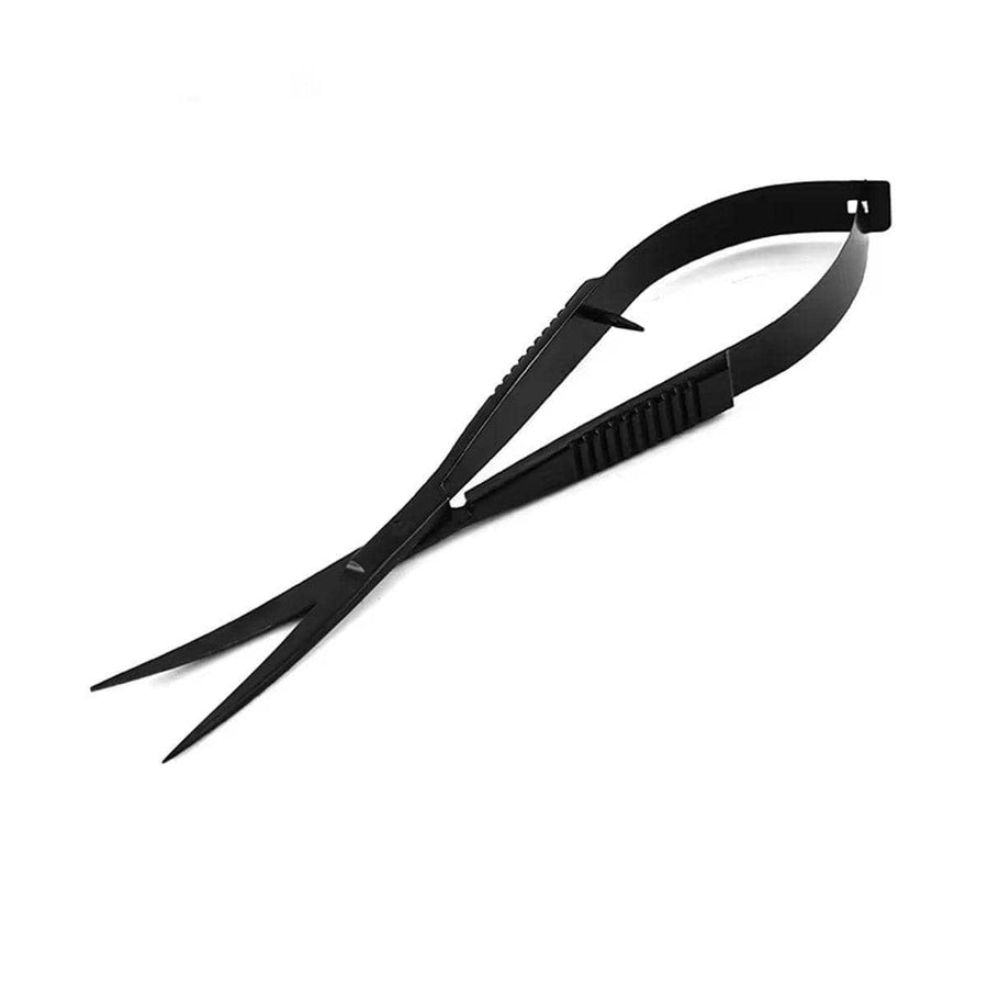Stainless Steel Aquarium Plant Scissors - Black, Elbow