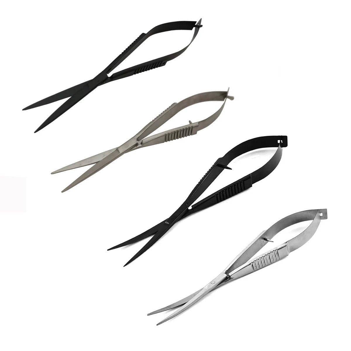 Stainless Steel Aquarium Plant Scissors - Black, Elbow - view 3