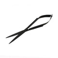 Stainless Steel Aquarium Plant Scissors - Black, Straight
