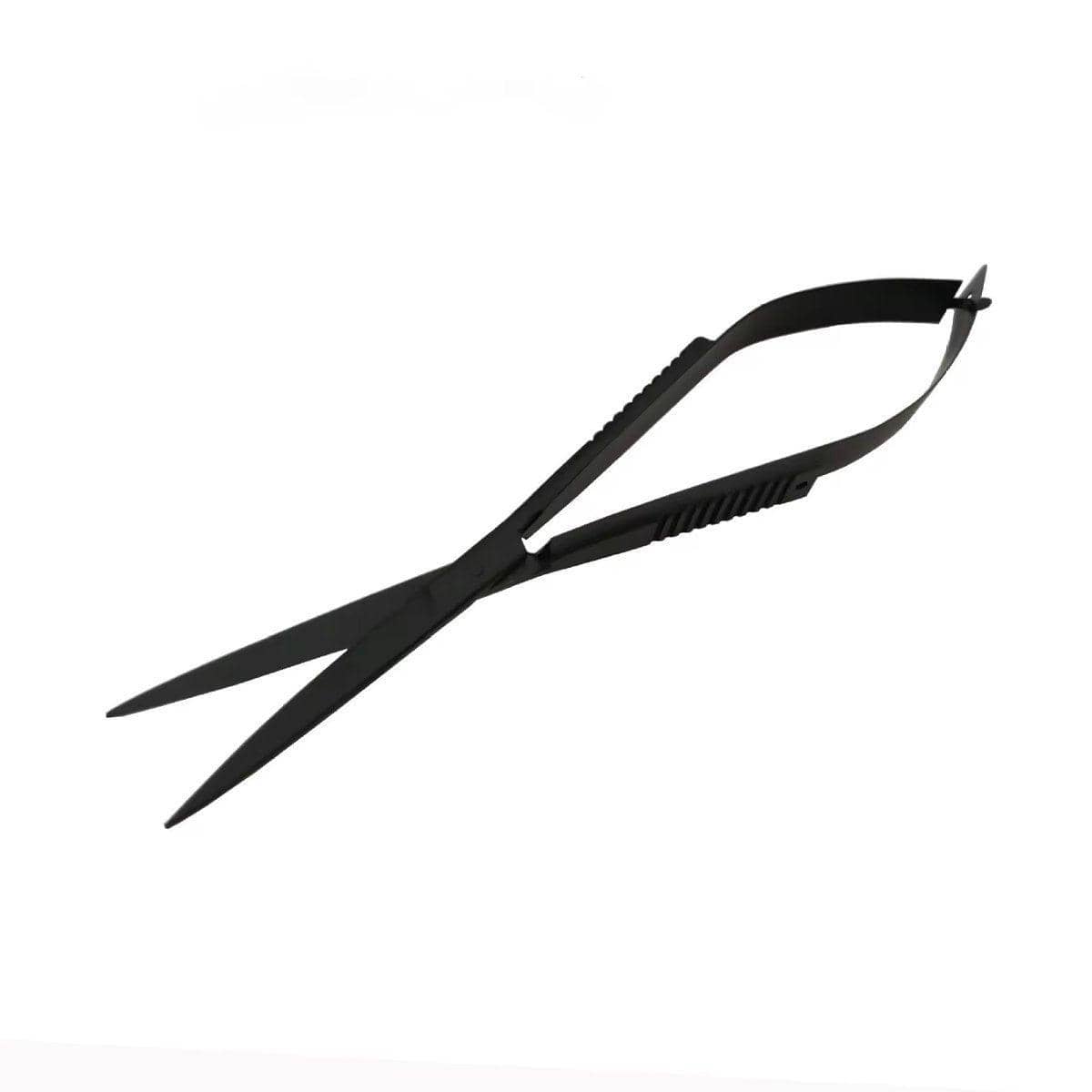 Stainless Steel Aquarium Plant Scissors - Black, Straight