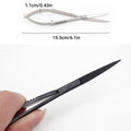 Stainless Steel Aquarium Plant Scissors - Black, Straight - view 4