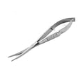 Stainless Steel Aquarium Plant Scissors - Silver, Elbow