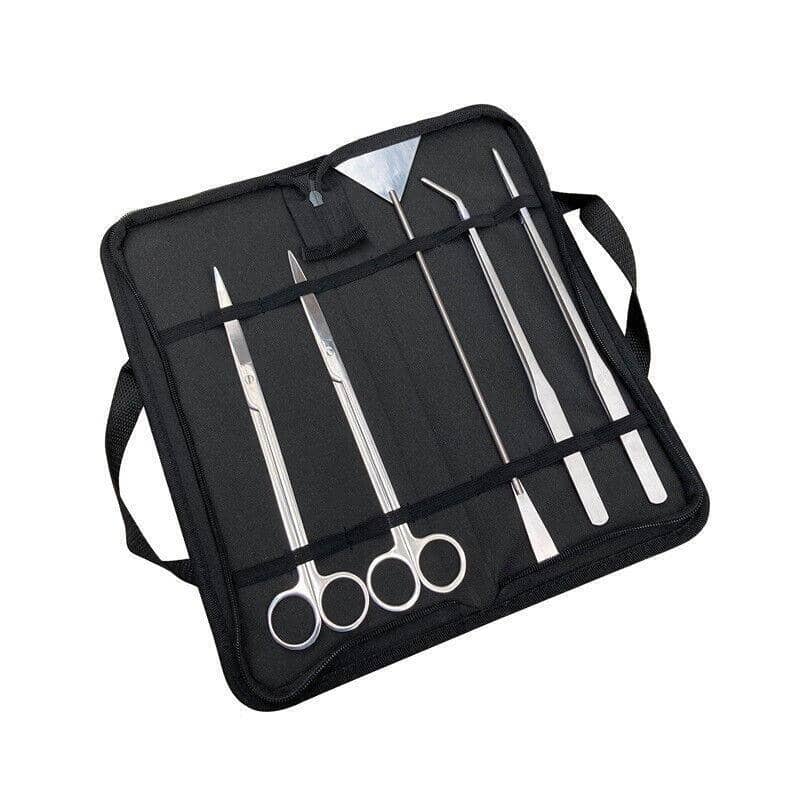 Stainless Steel Aquarium Tool Kit - 5 Piece Set with Bag - view 3