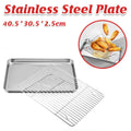 Stainless Steel Baking Tray with Cooling Rack Set, Cookie Oven Sheet Pan