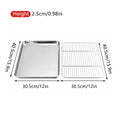 Stainless Steel Baking Tray with Cooling Rack Set, Cookie Oven Sheet Pan - view 3