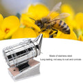 Stainless Steel Beekeeping Smoker with Cowhide Cover - view 5