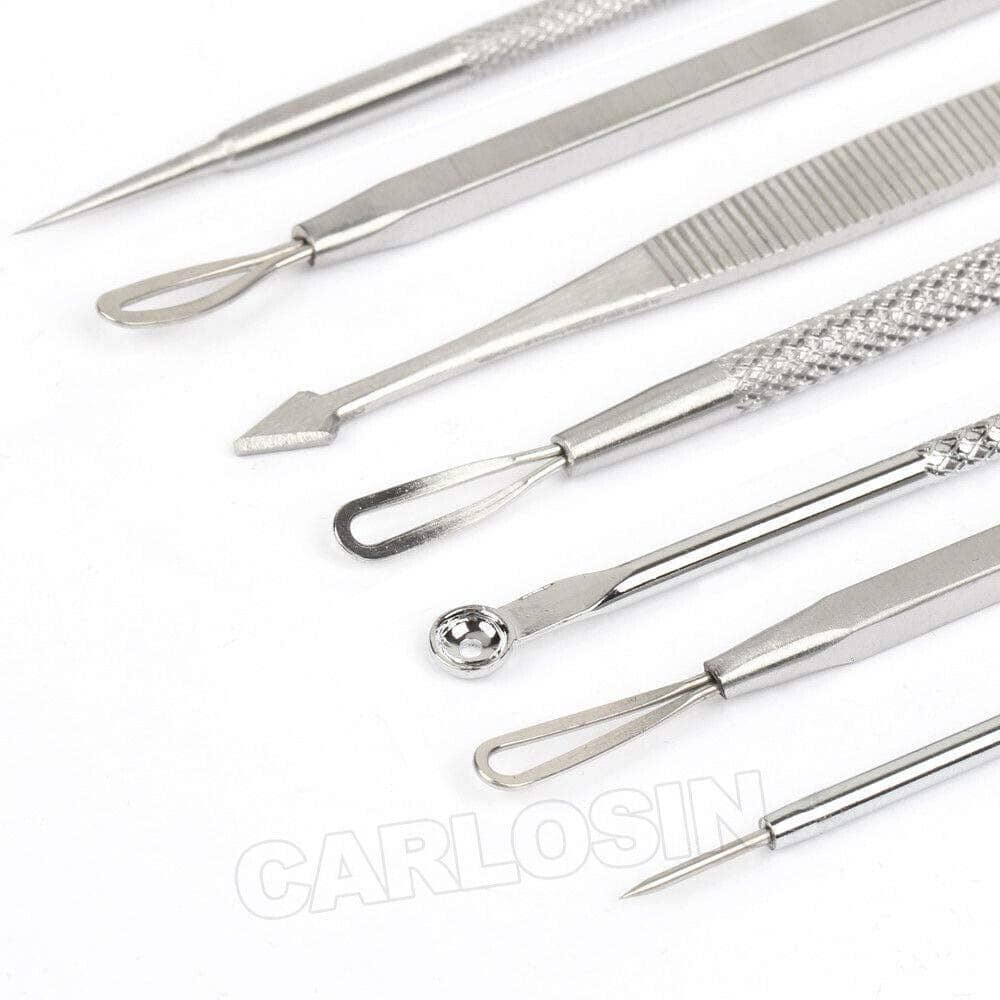 Stainless Steel Blackhead Remover Tool Kit with Case - Set of 8 - view 5
