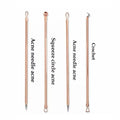Stainless Steel Blackhead Remover Tool Set 4 Pieces - Gold - view 4