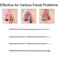 Stainless Steel Blackhead Remover Tool Set 4 Pieces - Gold - view 5